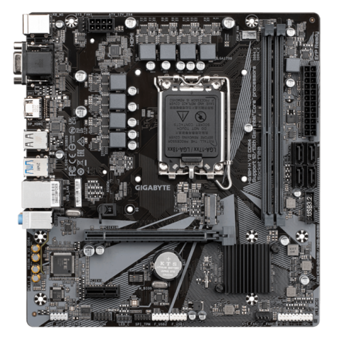 Motherboard Gigabyte H610M H V2 DDR4 (rev 1.0) Ultra Durable Micro ATX 1700 Socket